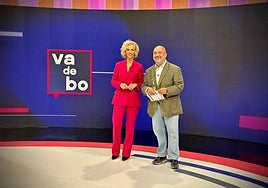 Màbel Martí y Nacho Cotino, en el plató de 'Va de bo'.