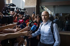 Polo, cuando fue a declarar como testigo en el juzgado de Catarroja el pasado día 19.