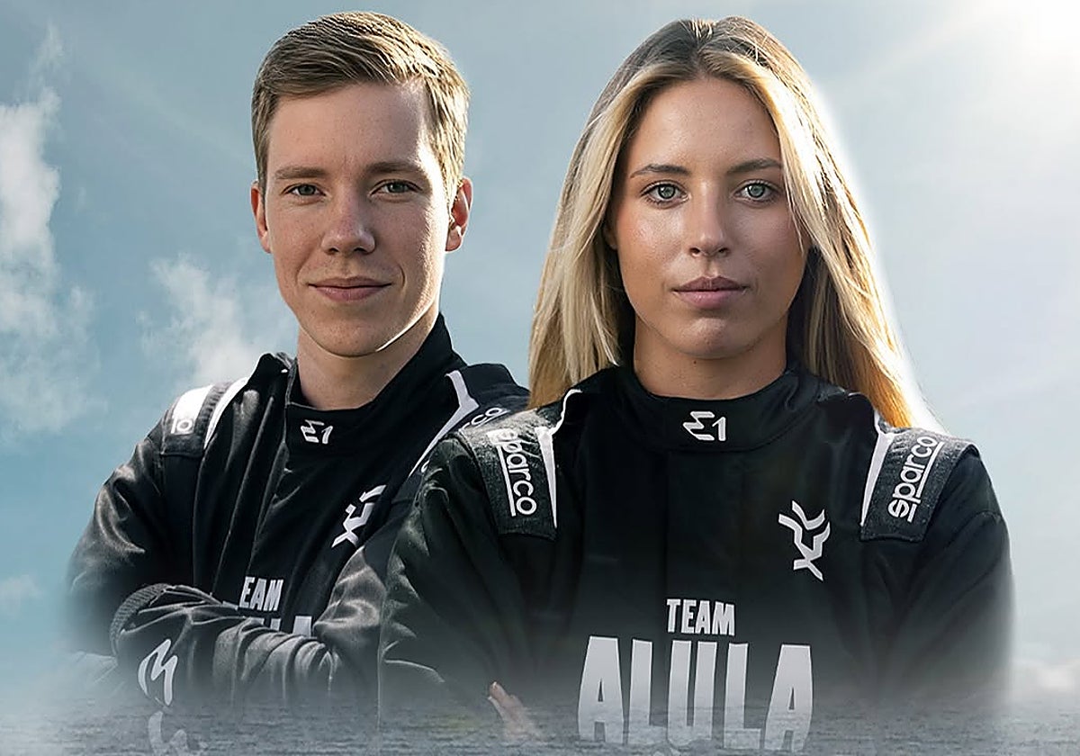 La valenciana Nerea Martí, junto a Andrè Solvang.