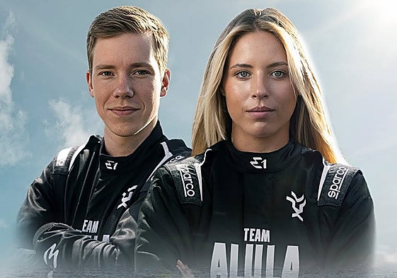 La valenciana Nerea Martí, junto a Andrè Solvang.