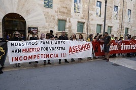 Las víctimas vuelven a pedir la dimisión de Mazón a las puertas de Les Corts