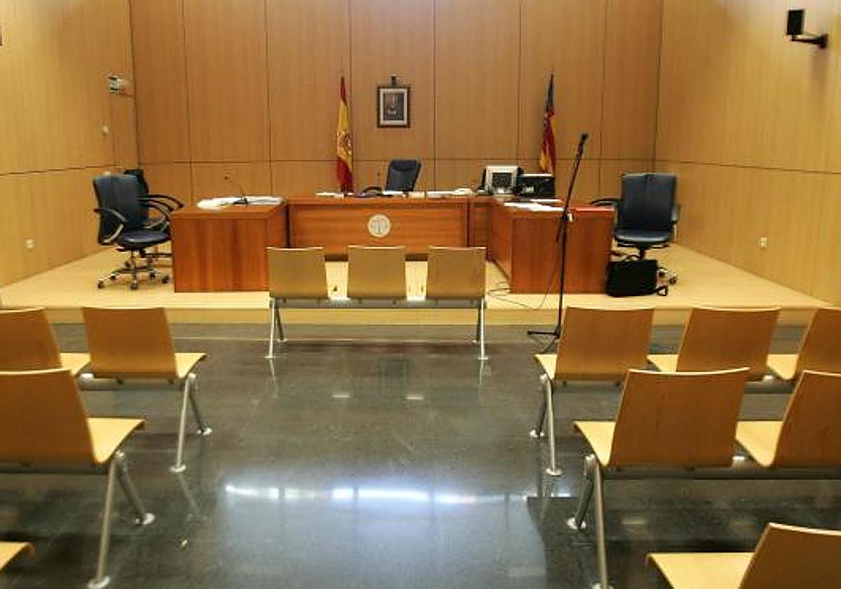 Una sala de los juzgados de la Ciudad de la Justicia, en una imagen de archivo.