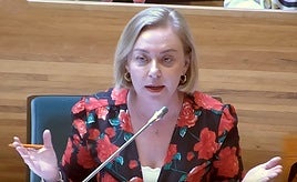 Natàlia Enguix en su intervención en la Diputación.