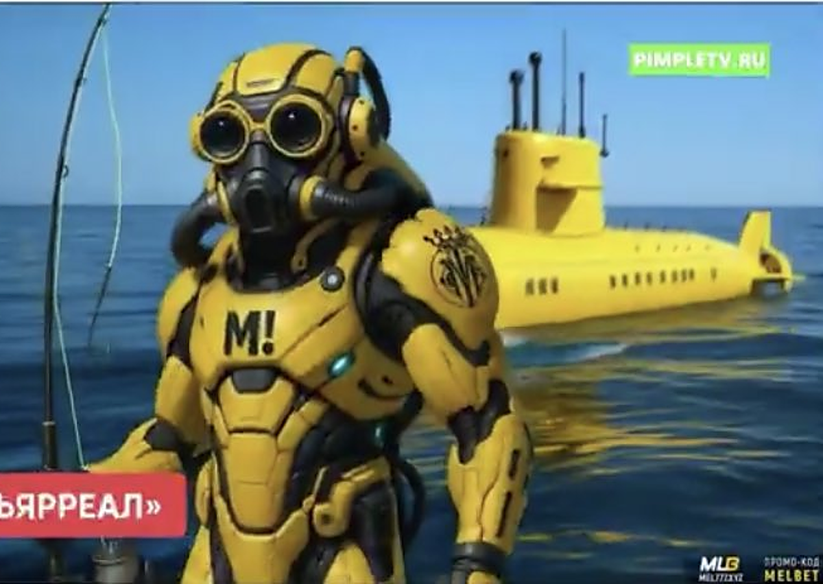 Imagen secundaria 1 - Las virales representaciones que hace la IA rusa del Levante, Villarreal y Elche.