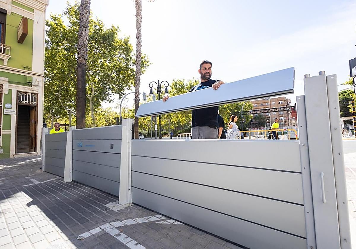 Aldaia prueba las nuevas compuertas contra los desbordamientos de la Saleta