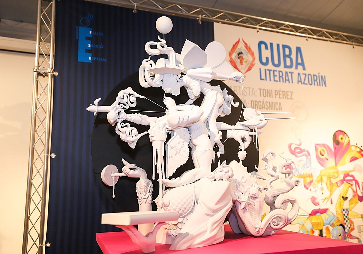 Maqueta de la falla de Cuba-Literato Azorín 2025.