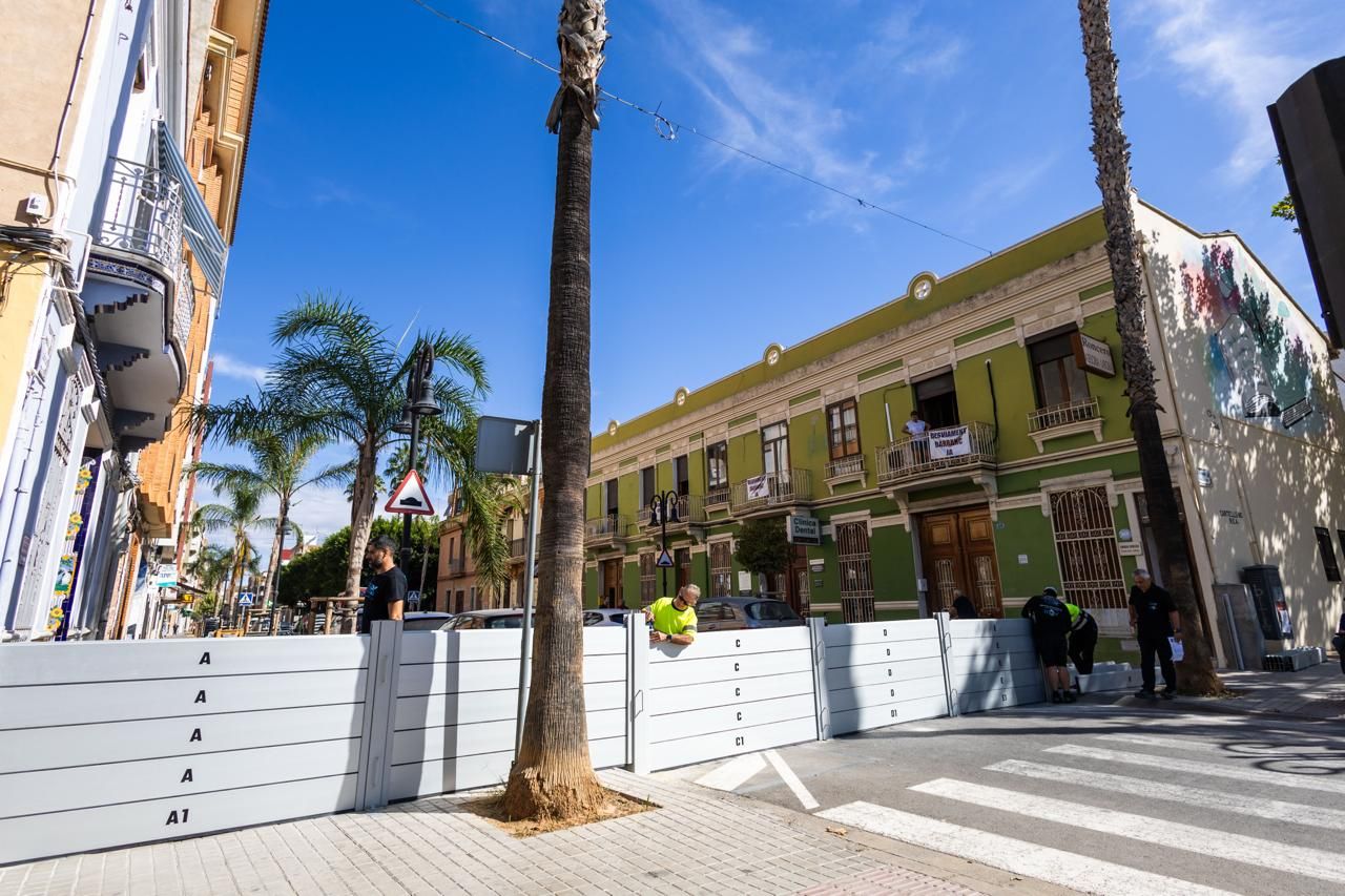 Aldaia prueba las nuevas compuertas contra los desbordamientos de la Saleta