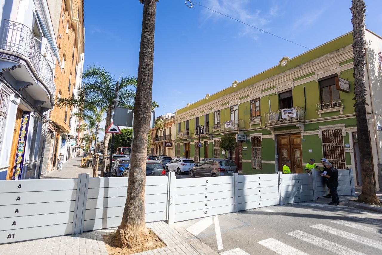 Aldaia prueba las nuevas compuertas contra los desbordamientos de la Saleta