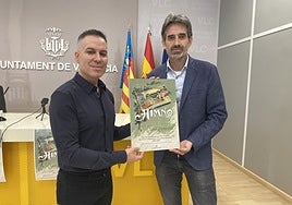 El concejal de Cultura, José Luis Moreno, (d), junto a Juan Pablo Valero, director de Valencia Music City.