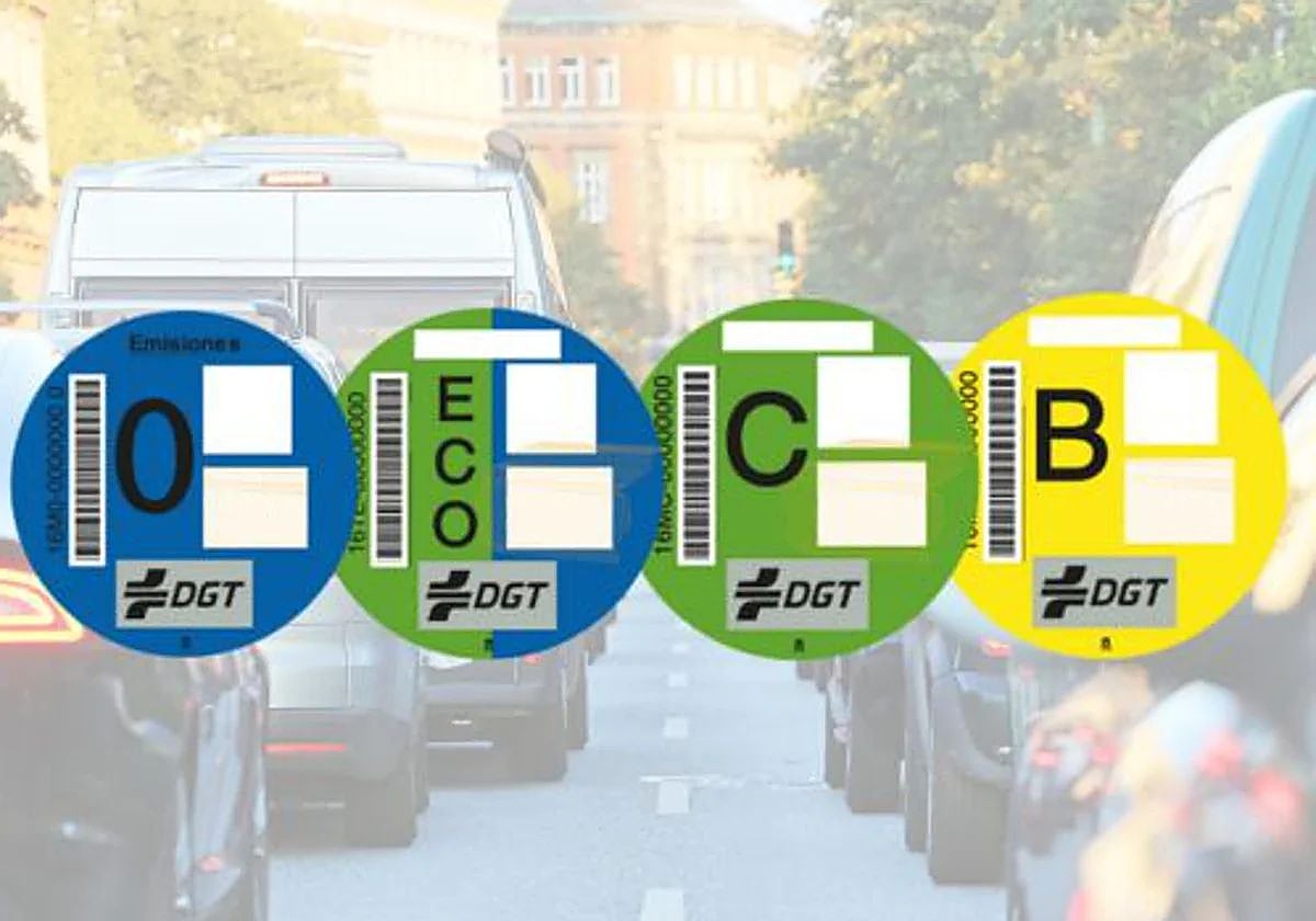 Las etiquetas de la DGT.