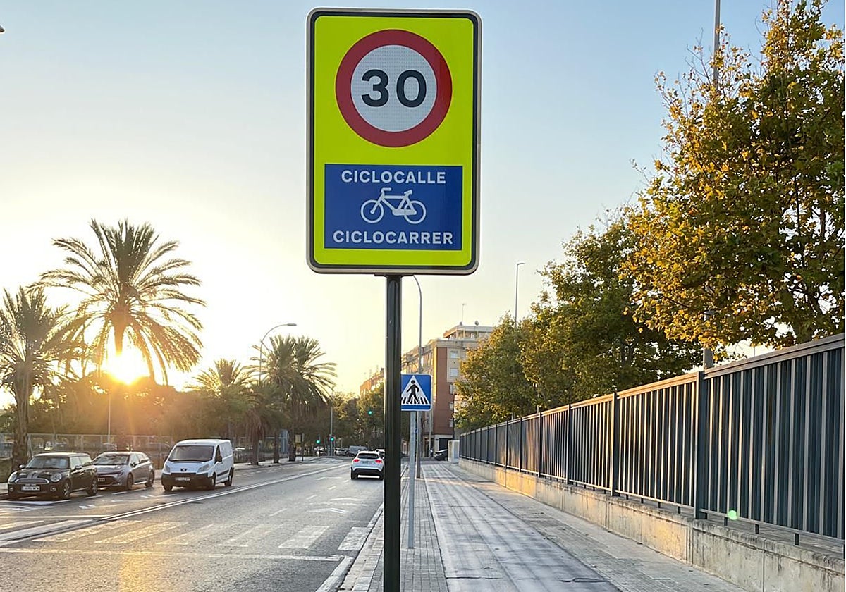 Aspecto de la nueva arteria.