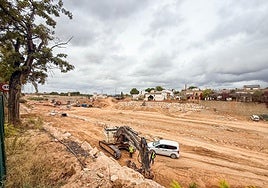 El barranco del Poyo, a su paso por Picanya, este mismo mes.