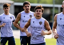 Carlos Álvarez, durante un entrenamiento en Buñol.