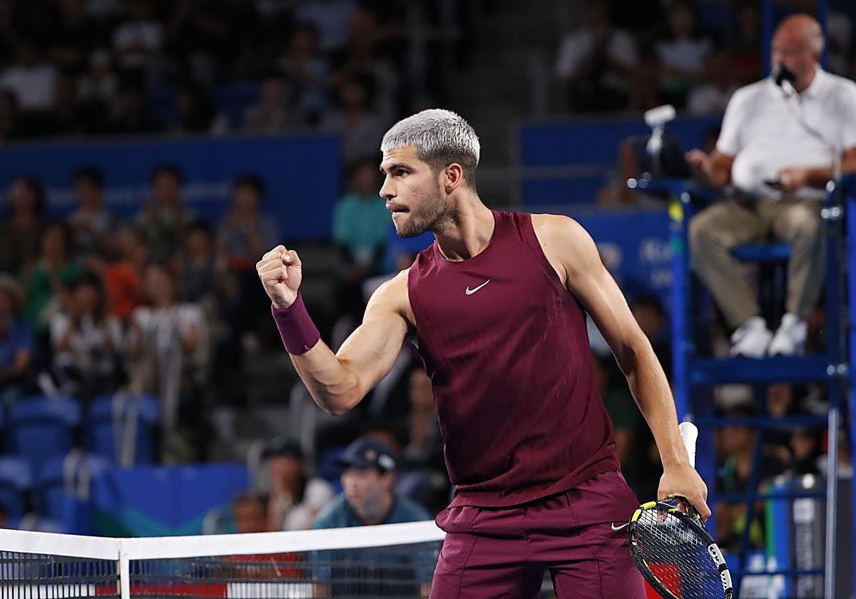 carlos Alcaraz en Tokio.