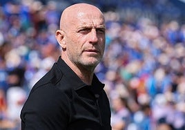 Julián Calero, en el Coliseum de Getafe.