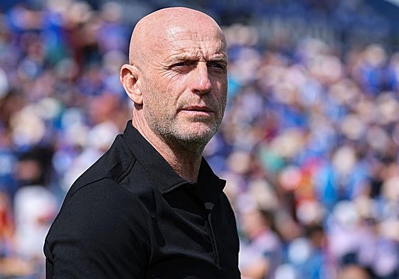 Julián Calero, en el Coliseum de Getafe.