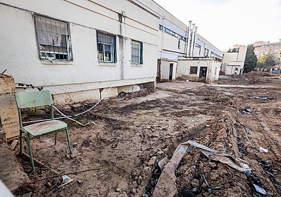 Estado en el que quedó el instituto Berenguer Dalmau de Catarroja, en estado de derribo, tras la dana.