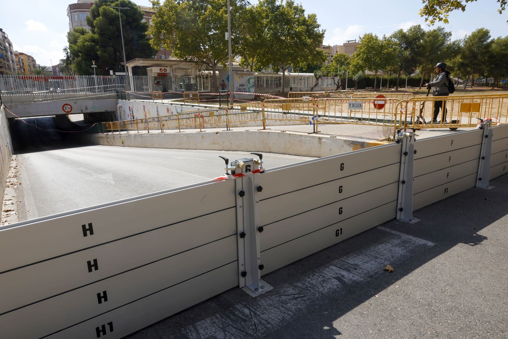 Aldaia activa las barreras contra los desbordamientos