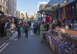 Un mercadillo en Valencia.