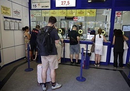 Una administración de lotería, en una imagen de archivo.