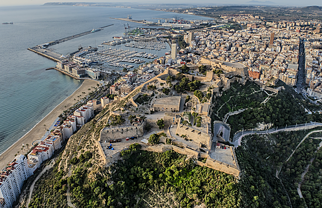 Castillo de Santa Bárbara en Alicante