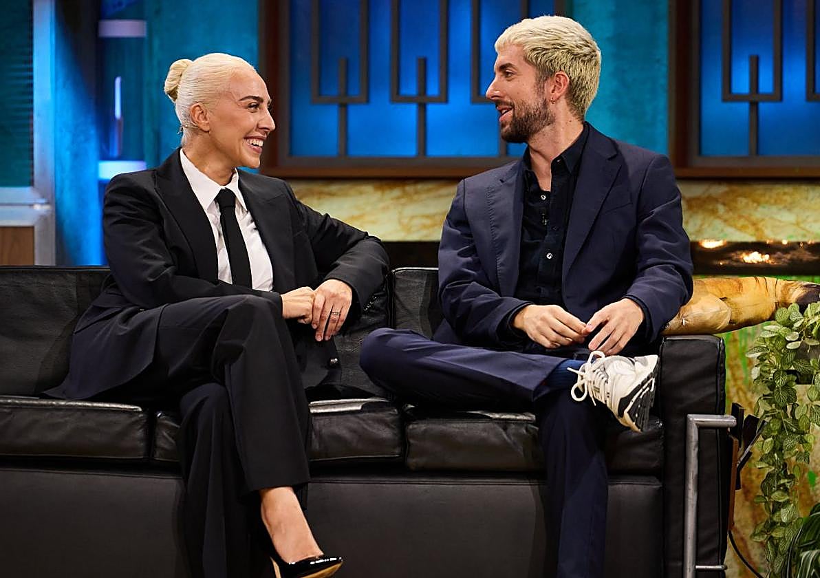 Mónica Naranjo y Broncano este lunes en 'La Revuelta'.