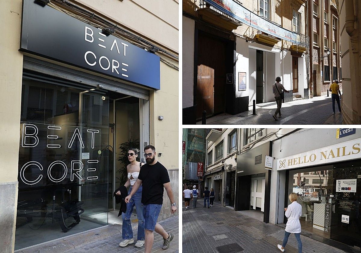 El local de Pepita Lumiere es ahora un centro de entrenamiento, el bajo de la galería de Tomás March funciona como guardería y la Galería Punto ha mutado a un centro de estética especializado en uñas.