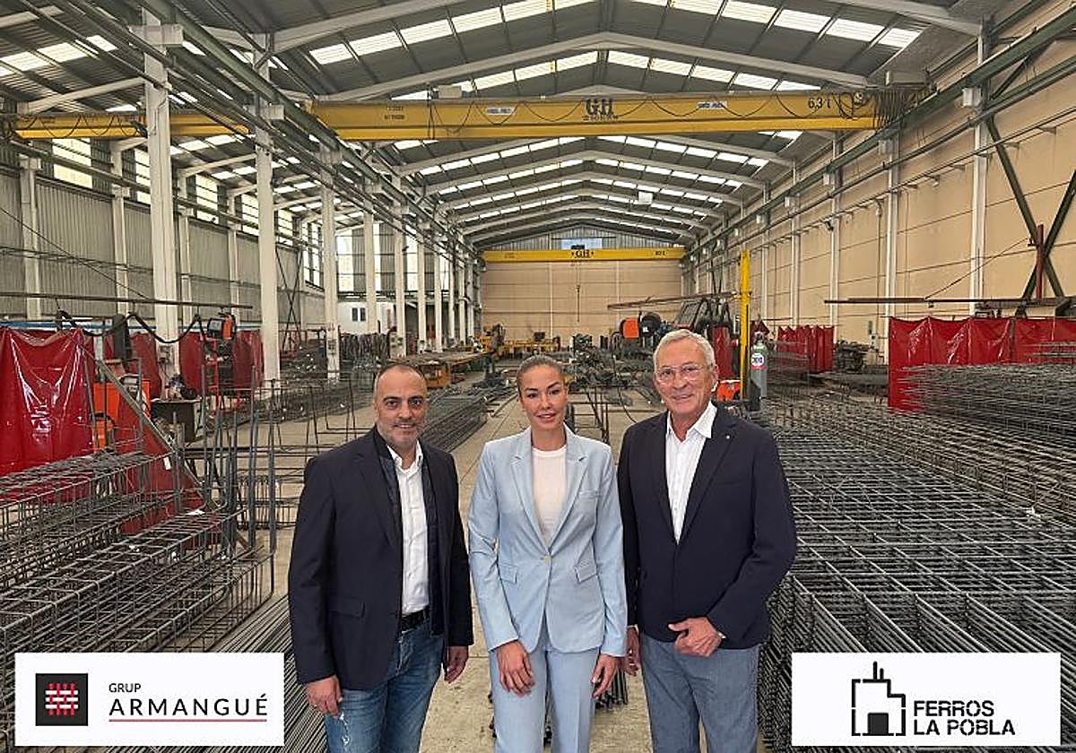 Ferros La Pobla y Grupo Armangué firman una alianza que refuerza su actividad en el sector del acero y la construcción
