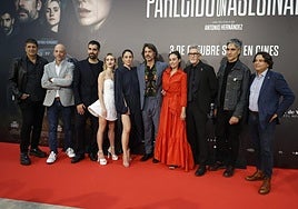 La alfombra roja del preestreno en Valencia de la película 'Parecido a un asesinato'.