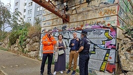 Visita a la zona donde se ha instalado la cámara.