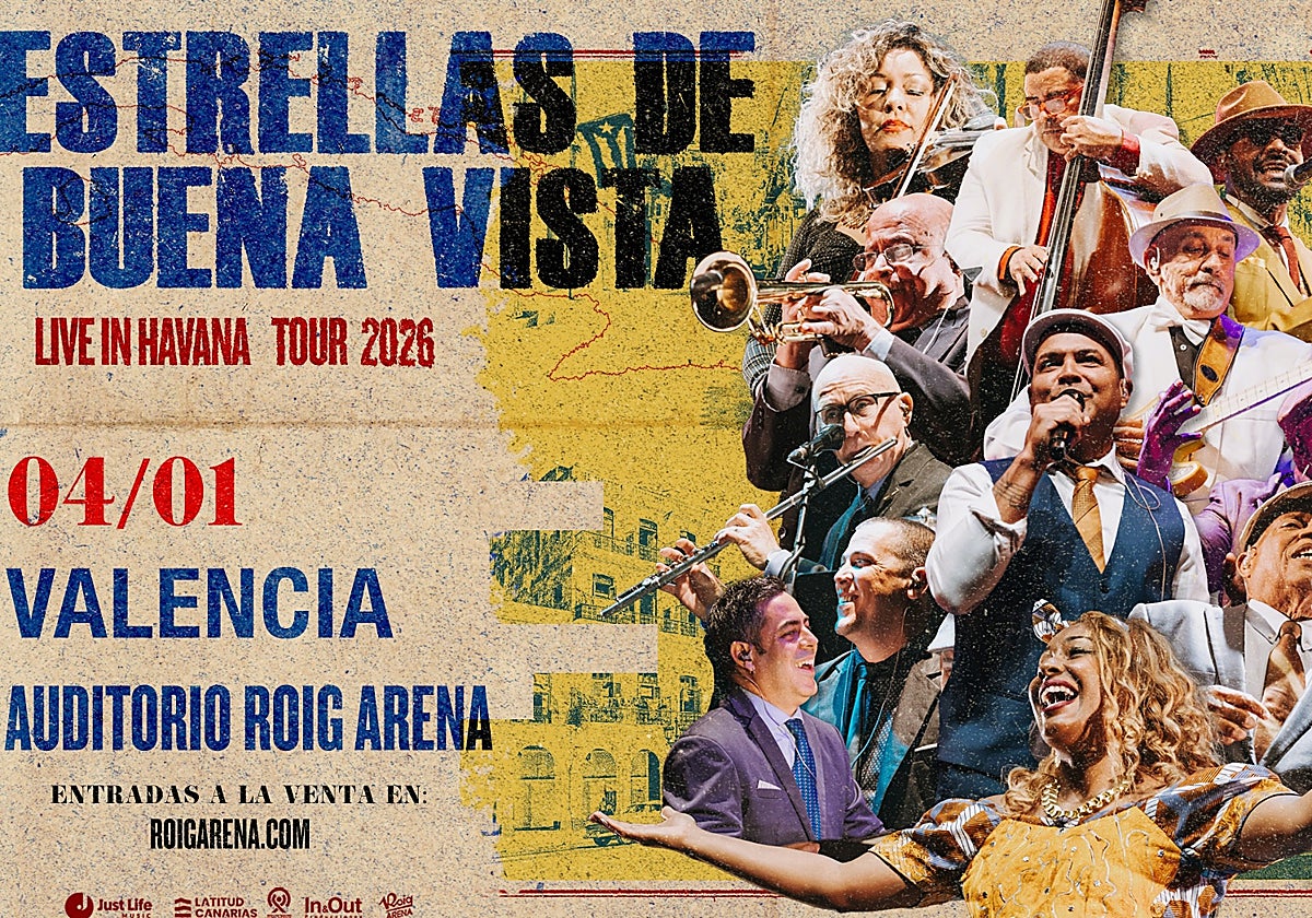 Cartel del concierto que tendrá lugar en el Roig Arena.