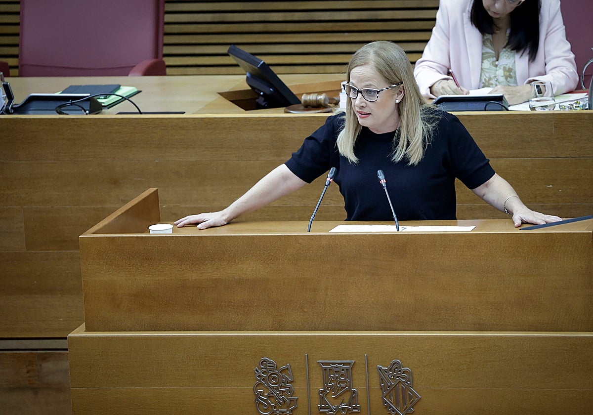 Rosa Peris, del PSPV, en Les Corts.