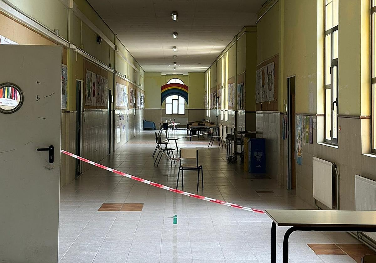 Estado de la planta superior del CEIP Cervantes.