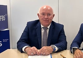 Joaquín Pérez, durante una reunión de trabajo.