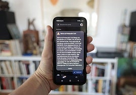 Mensaje Es Alert enviado el domingo ante la alerta roja que afectó a parte de la Comunitat.