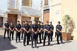 Los policiías de Benitatxell que han recibido reconocimientos por su labor.