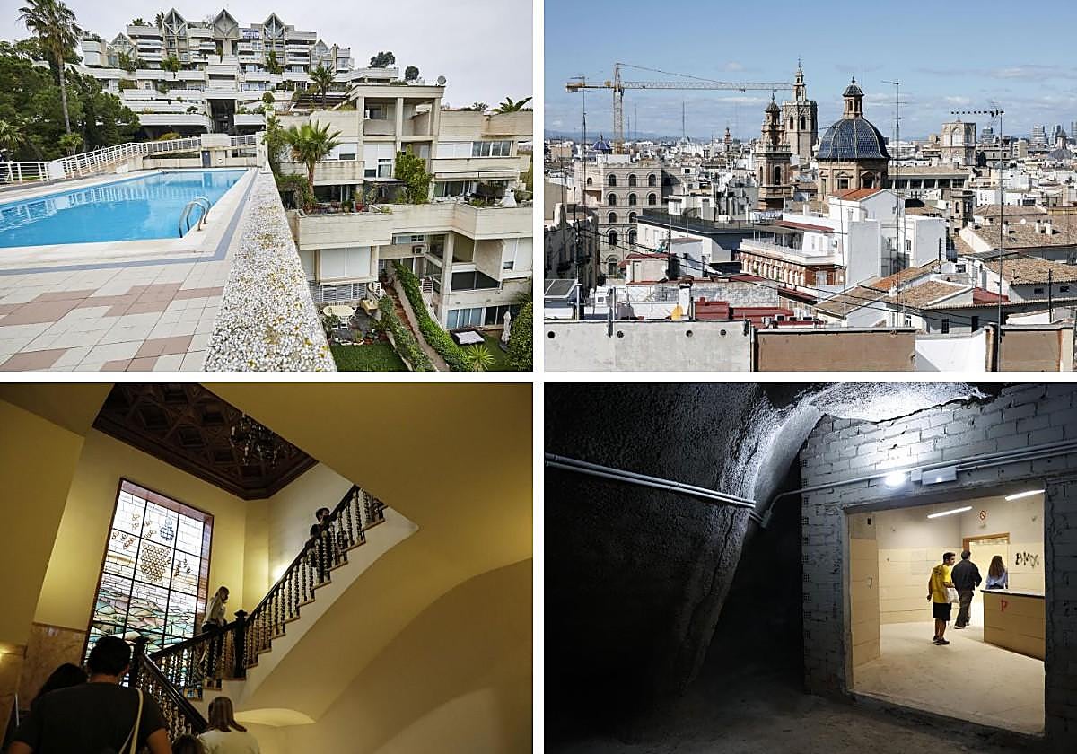 Diferentes edificios que se pueden visitar en el OHV.