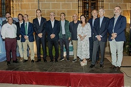 Organizadores y dirigentes, en la presentación de la Ruta de la Sal.
