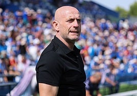 Julián Calero, durante un partido del Levante.
