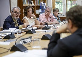 Un momento del pleno de esta mañana.