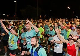 Salida de la 15K Nocturna Valencia Gana Energía 2025.