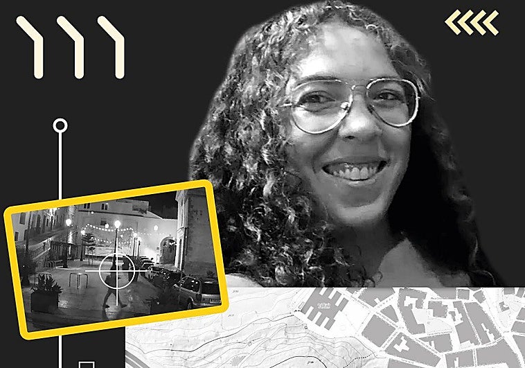 Juanjo, con un cartel que denunciaba la desaparición de Bea.