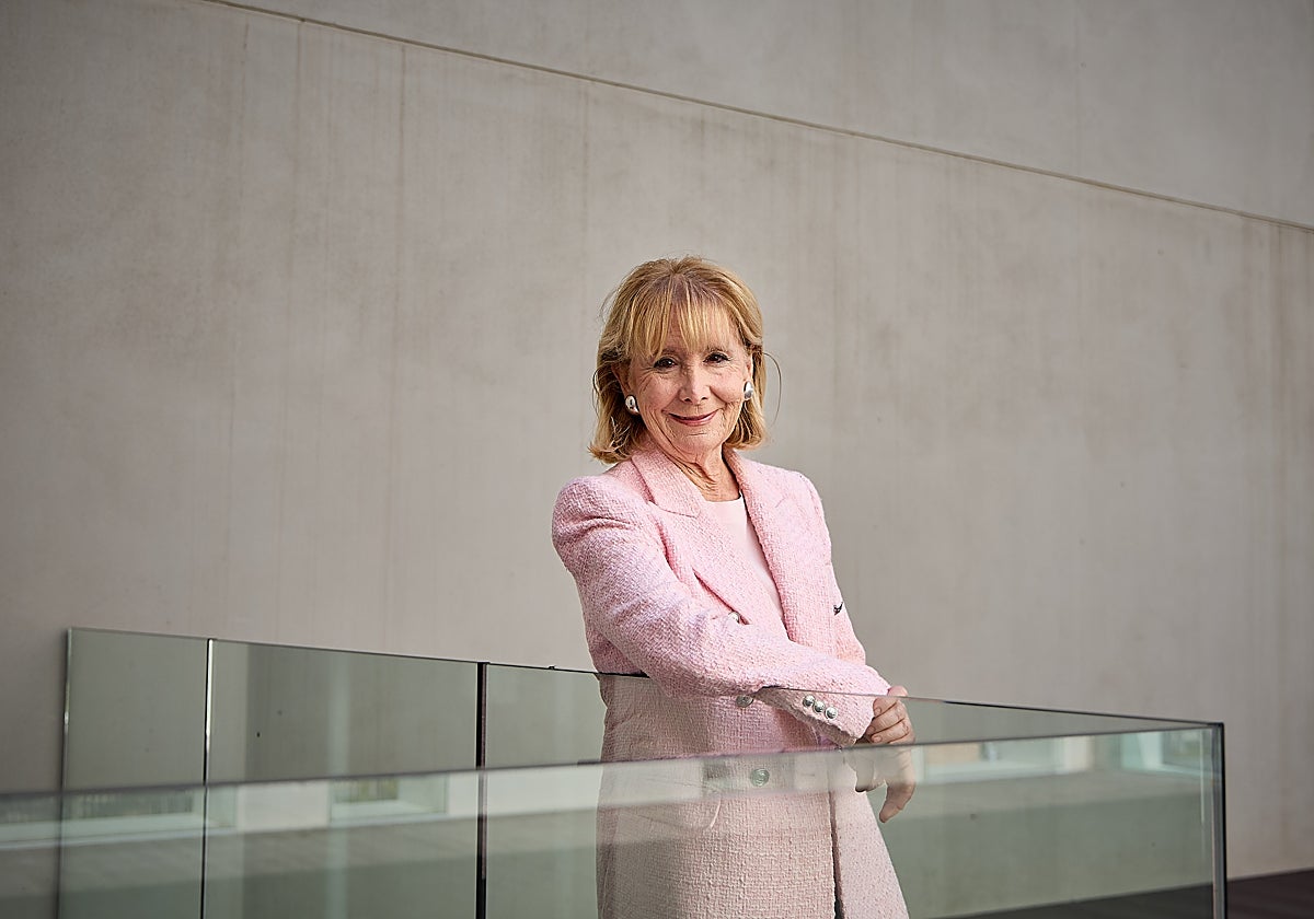 Esperanza Aguirre, retratada esta semana en el campus del CEU en Valencia.