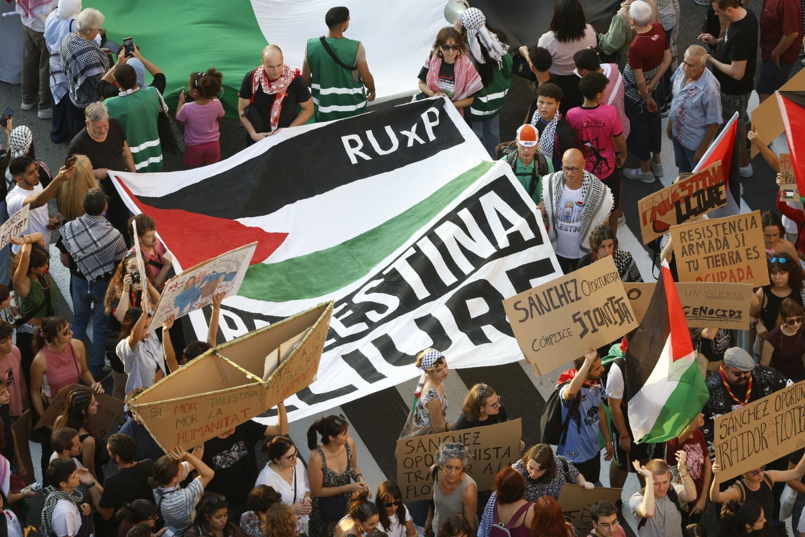 Fotos de la manifestación por Palestina este sábado en Valencia