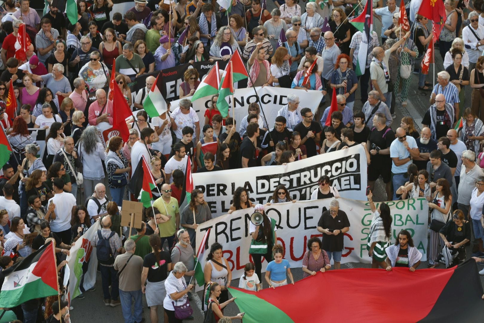 Fotos de la manifestación por Palestina este sábado en Valencia