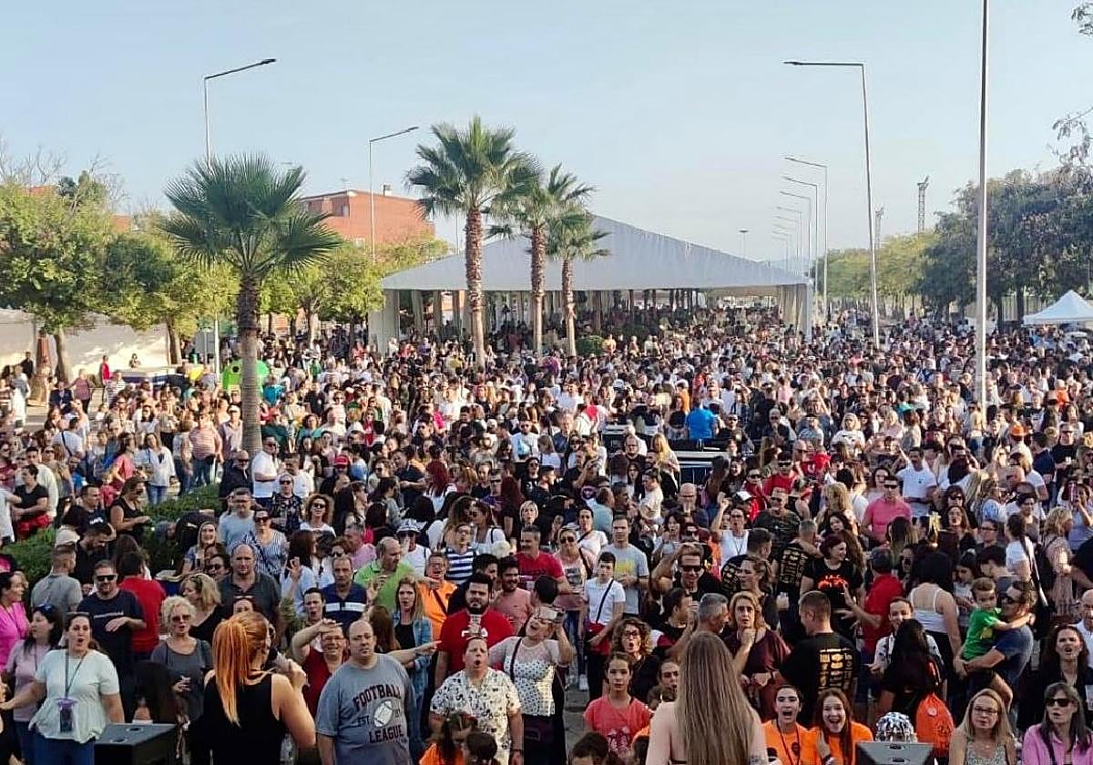 Todo preparado para las tradicionales paellas con las que se celebra el 9 d'Octubre