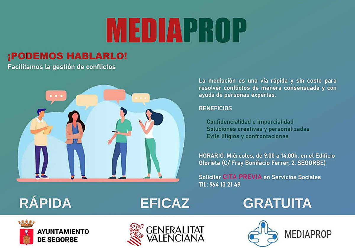 La mediación gratuita ya es un hecho en Segorbe
