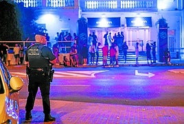 La puerta de la discoteca, en una imagen de archivo.