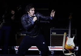 Milei, durante el concierto en Buenos Aires.