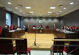 Sala del TSJPV, en una imagen de archivo.